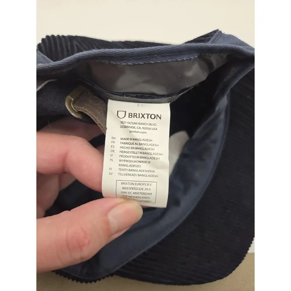 Brixton Parsons Corduroy‎ Baseball Cap Vintage Inspired Low Profile Unstructured